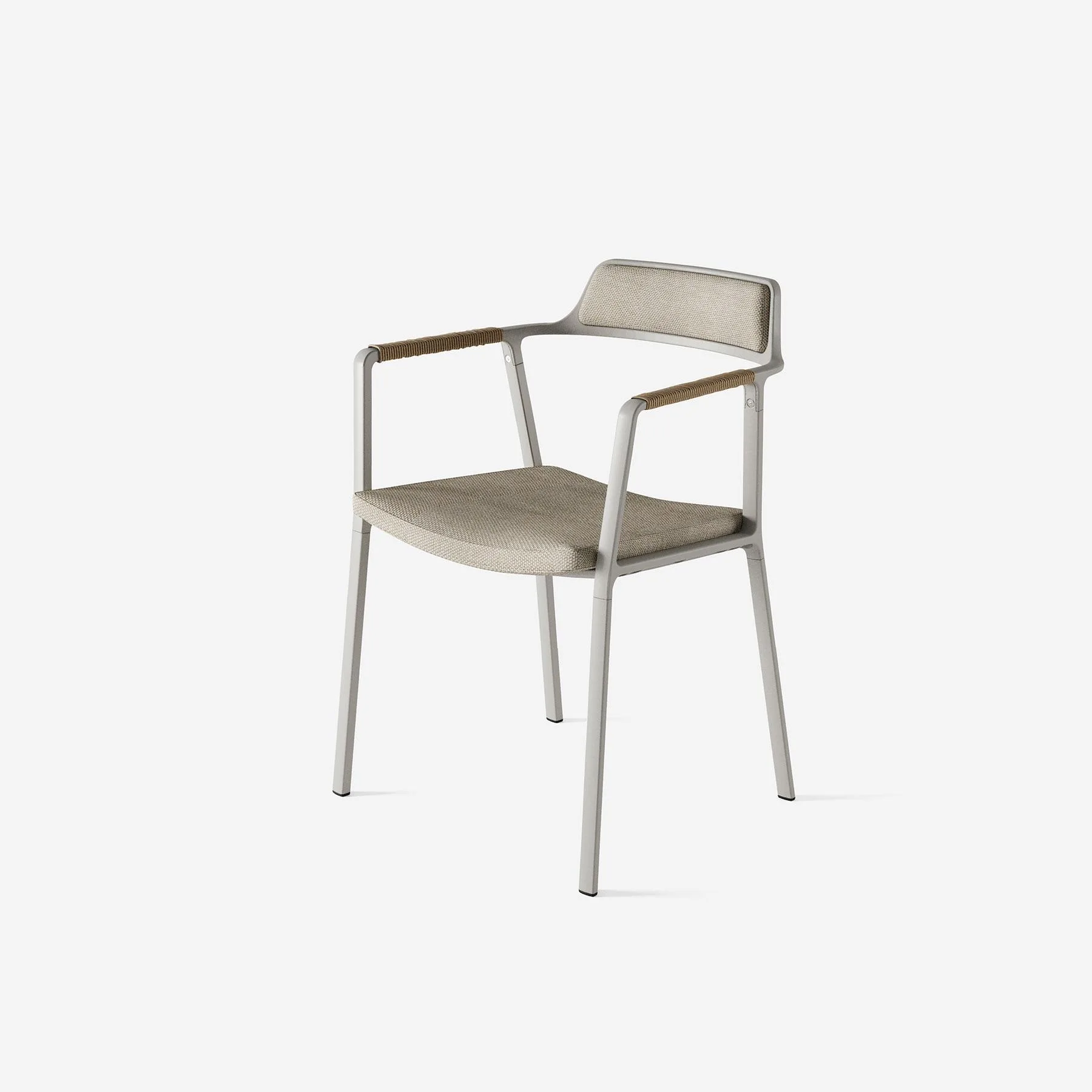 Vipp 711 Open-Air chair, light grey/beige