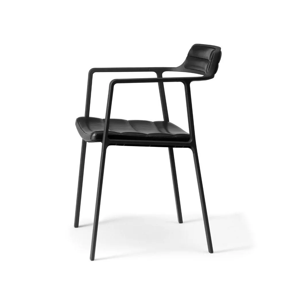 Vipp 451 Chair, black leather - Image 2