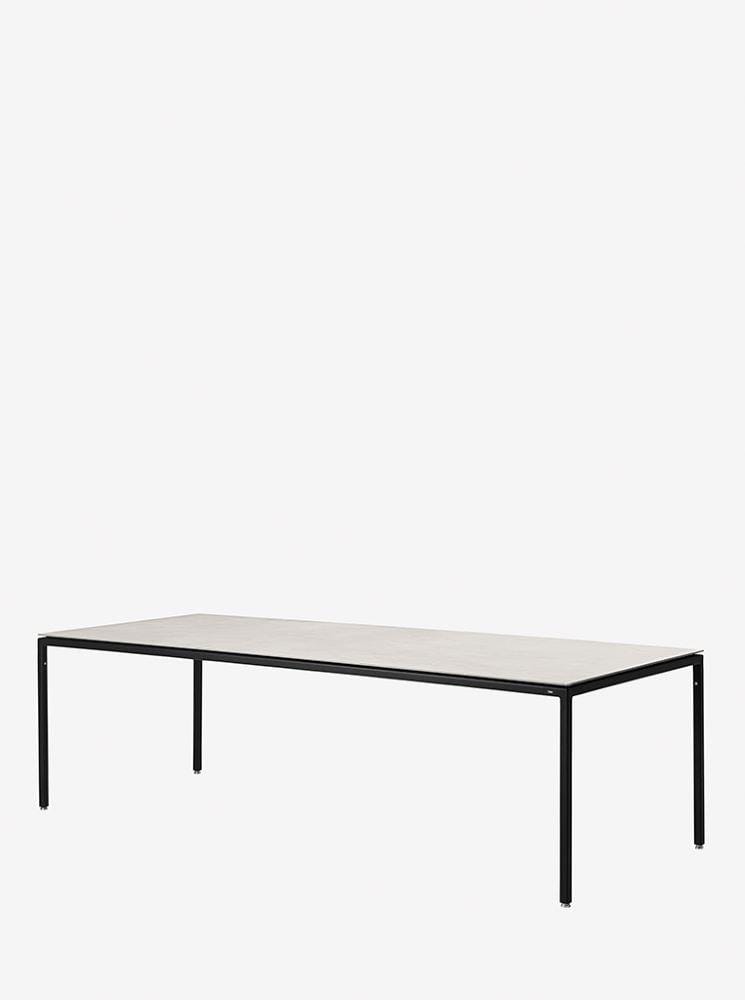 Vipp 972 Pöytä 240 x 95 cm, harmaa keraaminen taso / musta runko