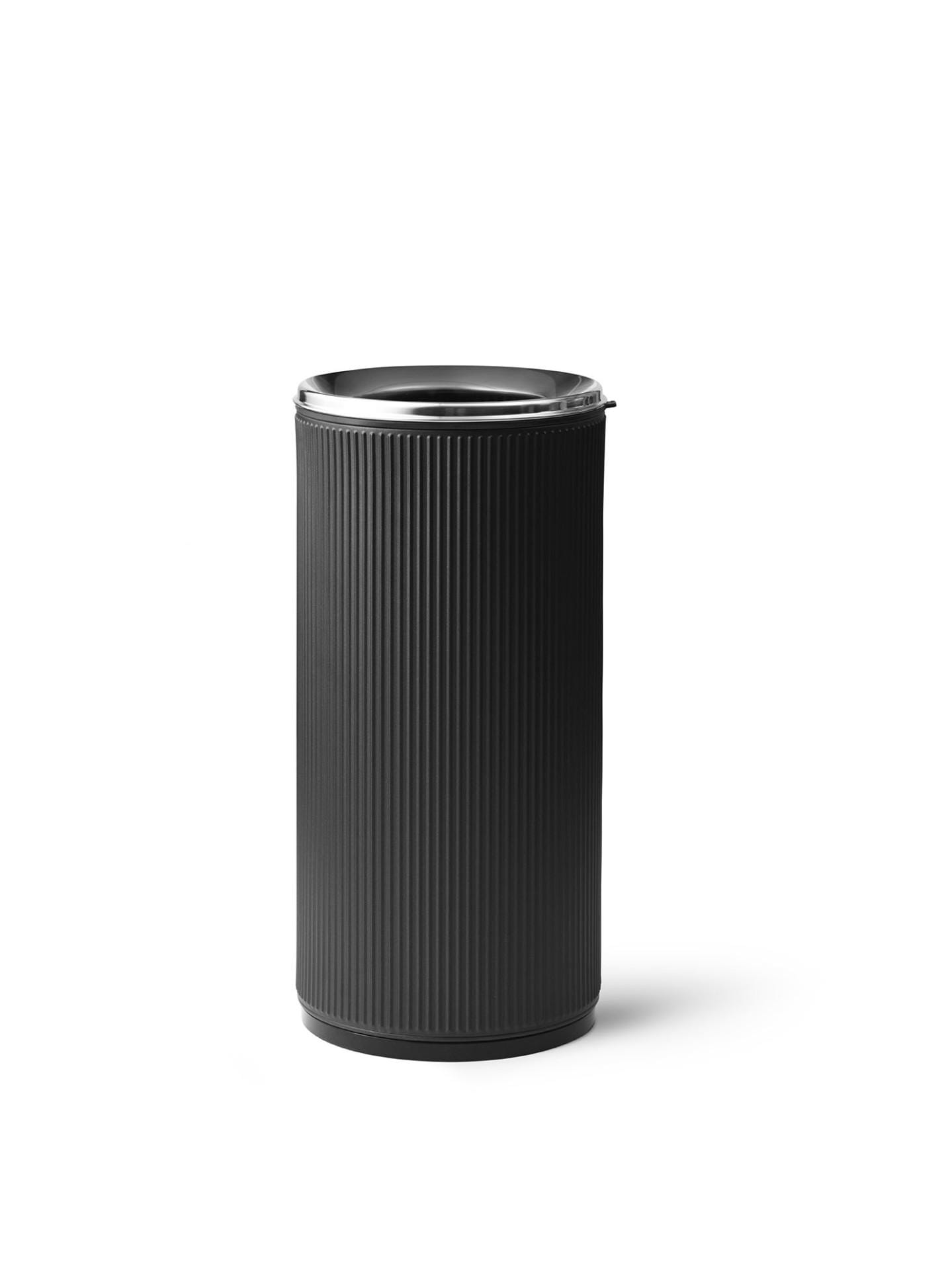 Vipp 18 open top bin 22L, musta/teräs