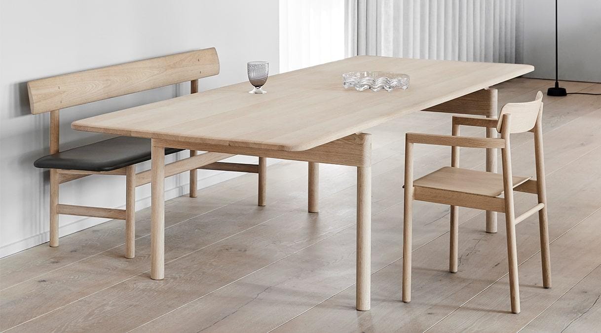 Fredericia POST -ruokapöytä, 320x100cm, saippuoitu tammi - Image 3