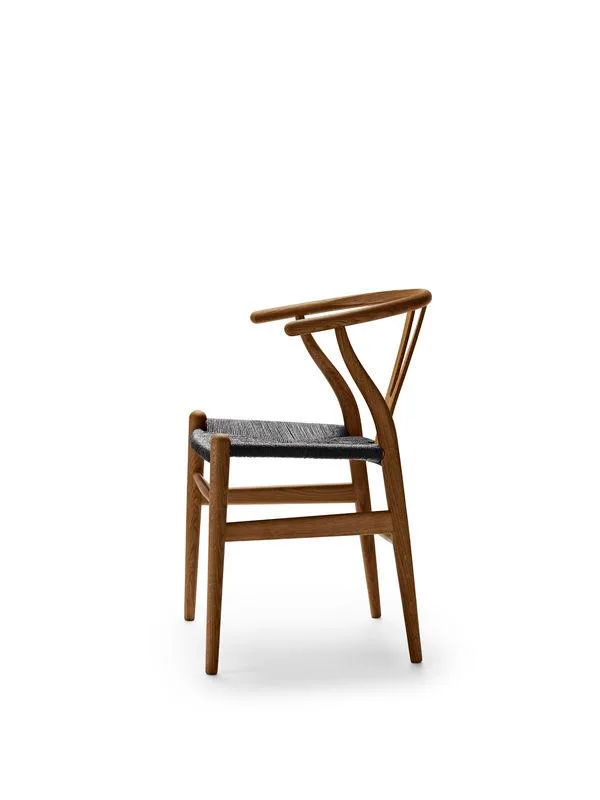 Carl Hansen CH24 chair, smoked oak/black paper cord - Image 2
