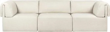 GUBI WONDER -sofa, 3-seater, white