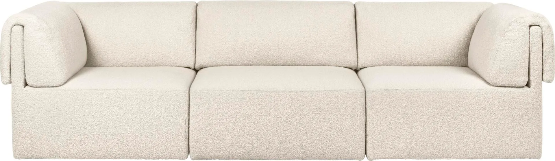 GUBI WONDER -sofa, 3-seater, white