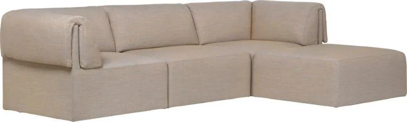 GUBI WONDER sohva, 3-istuttava, divaanipääty, beige - Image 2