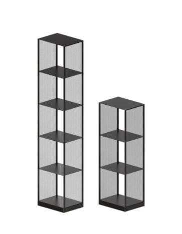 Zeus TRISTANO COLUMN -hylly, matala, musta
