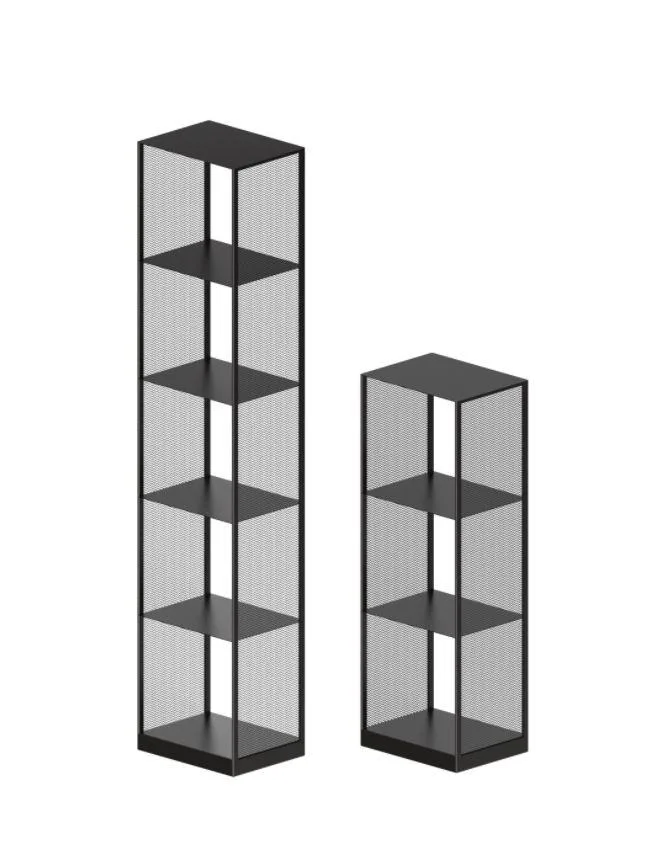 Zeus TRISTANO COLUMN -hylly, korkea, musta