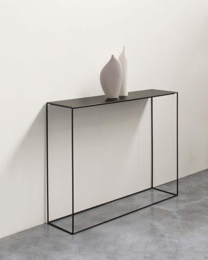 Zeus SLIM IRONY -konsolitaso, 124 cm, K100 cm, musta - Image 2
