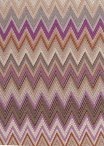 Missoni Home Zig Zag Multicolore - tapetti, violetti/beige