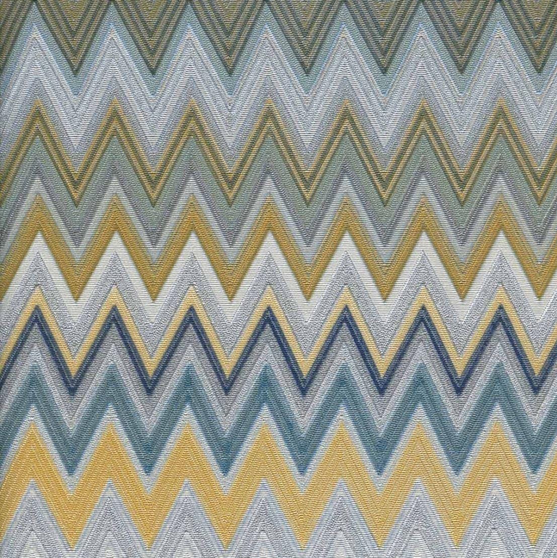 Missoni Home Zig Zag multicolore metallic - tapetti, vihreä