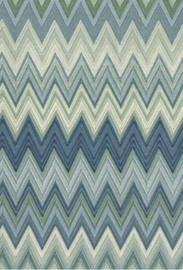 Missoni Home Zig Zag Multicolore - tapetti, sininen/vihreä