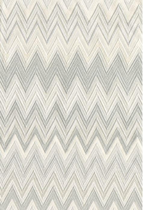 Missoni Home Zig Zag Multicolore - tapetti, valkoinen/hopea
