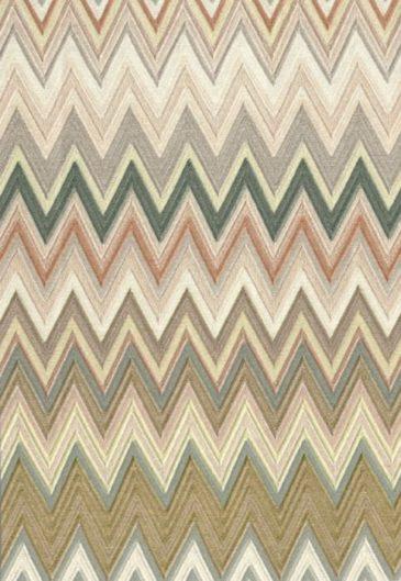 Missoni Home Zig Zag Multicolore - tapetti, vihreä/beige