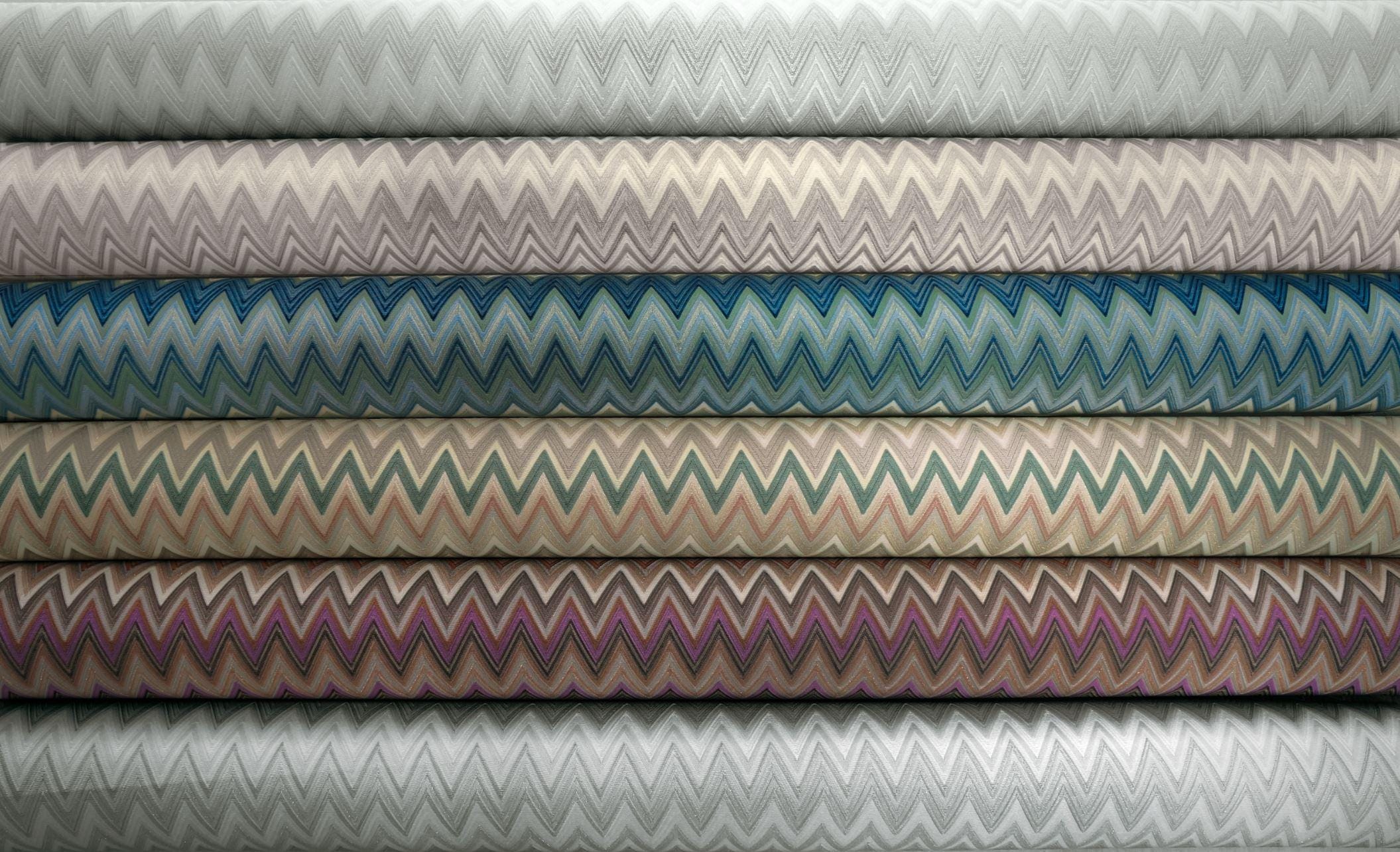 Missoni Home Zig Zag Multicolore - tapetti, vaalea beige - Image 3