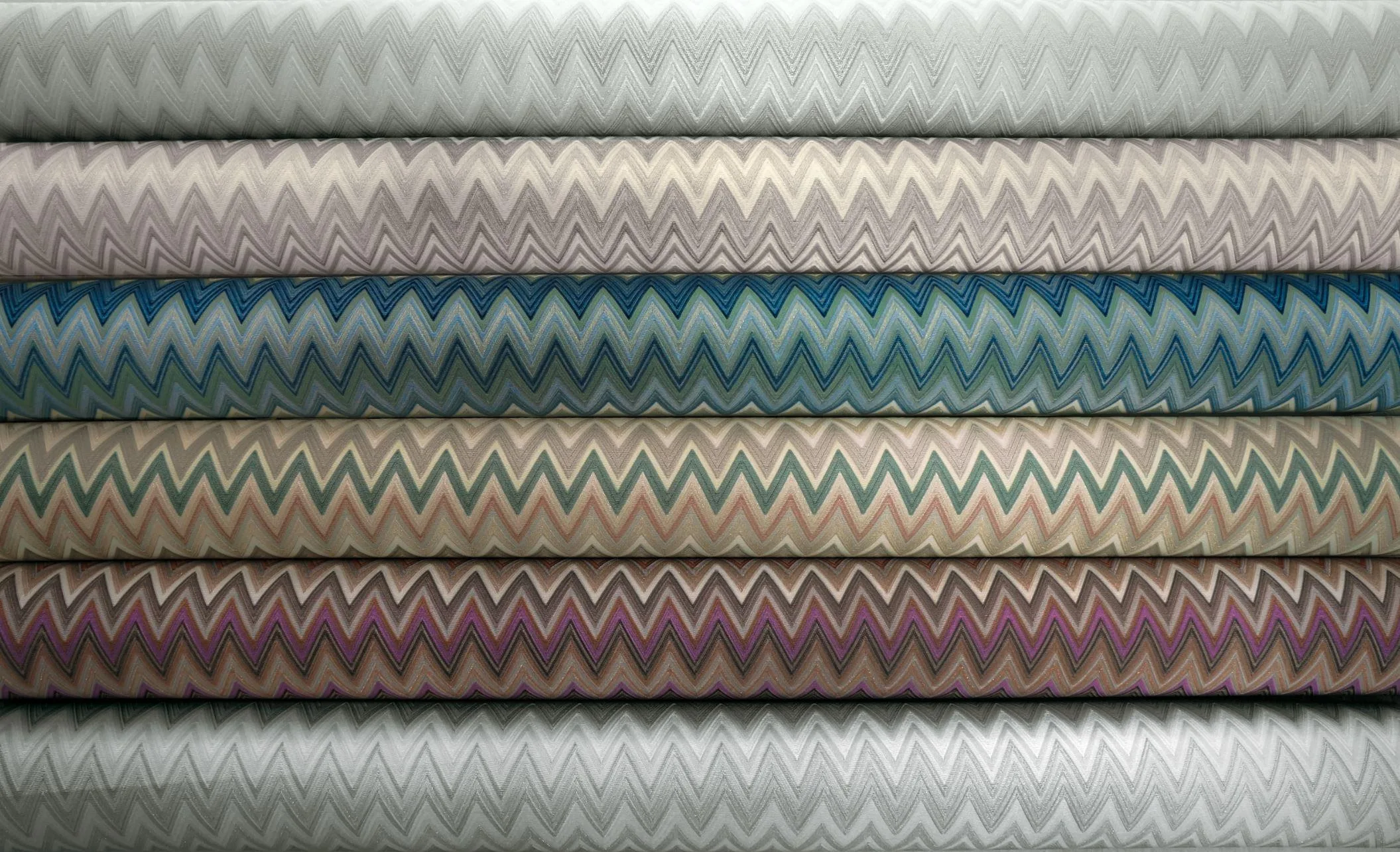Missoni Home Zig Zag Multicolore - tapetti, sininen/vihreä - Image 2