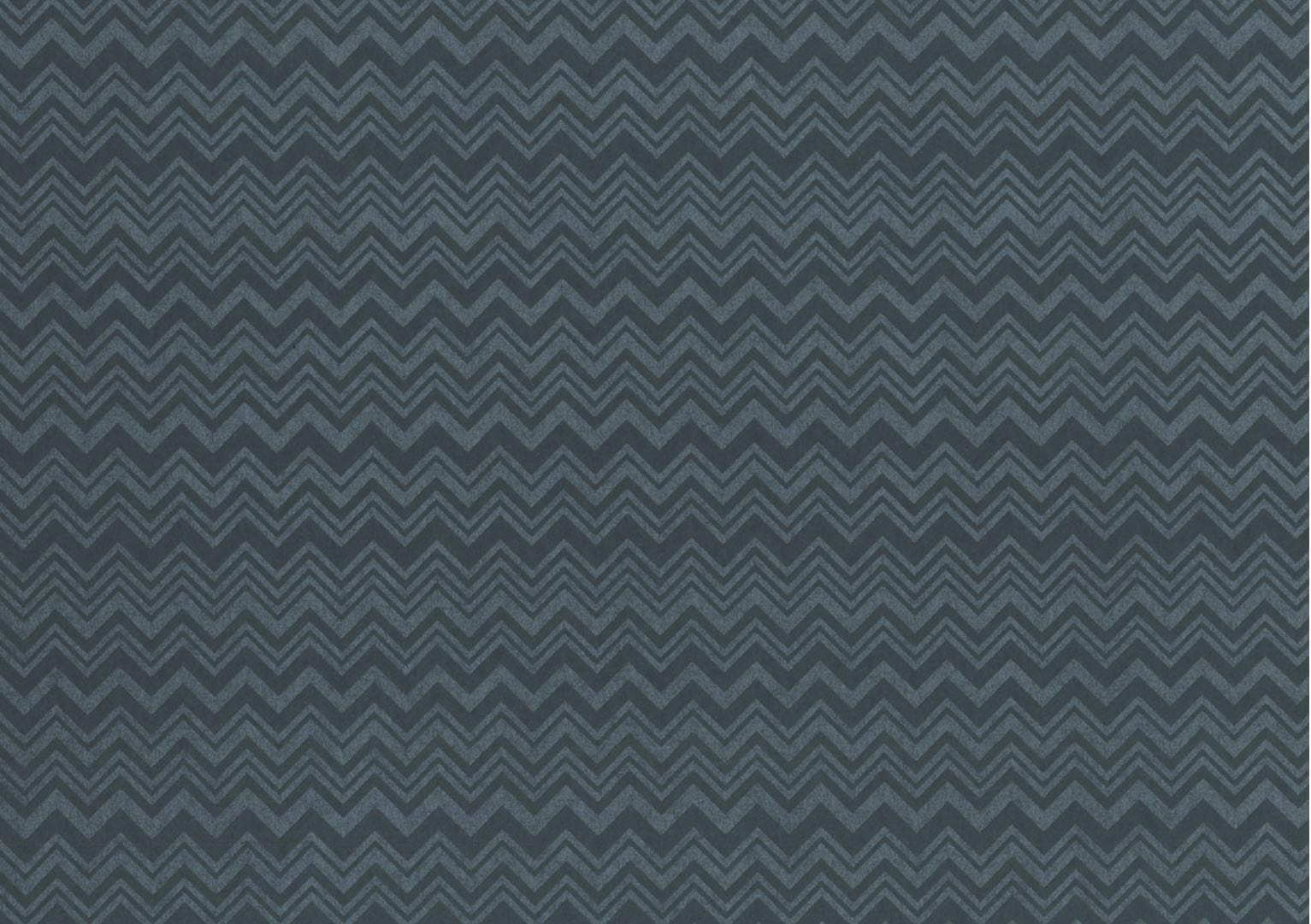 Missoni Home Zig Zag - tapetti, petroli