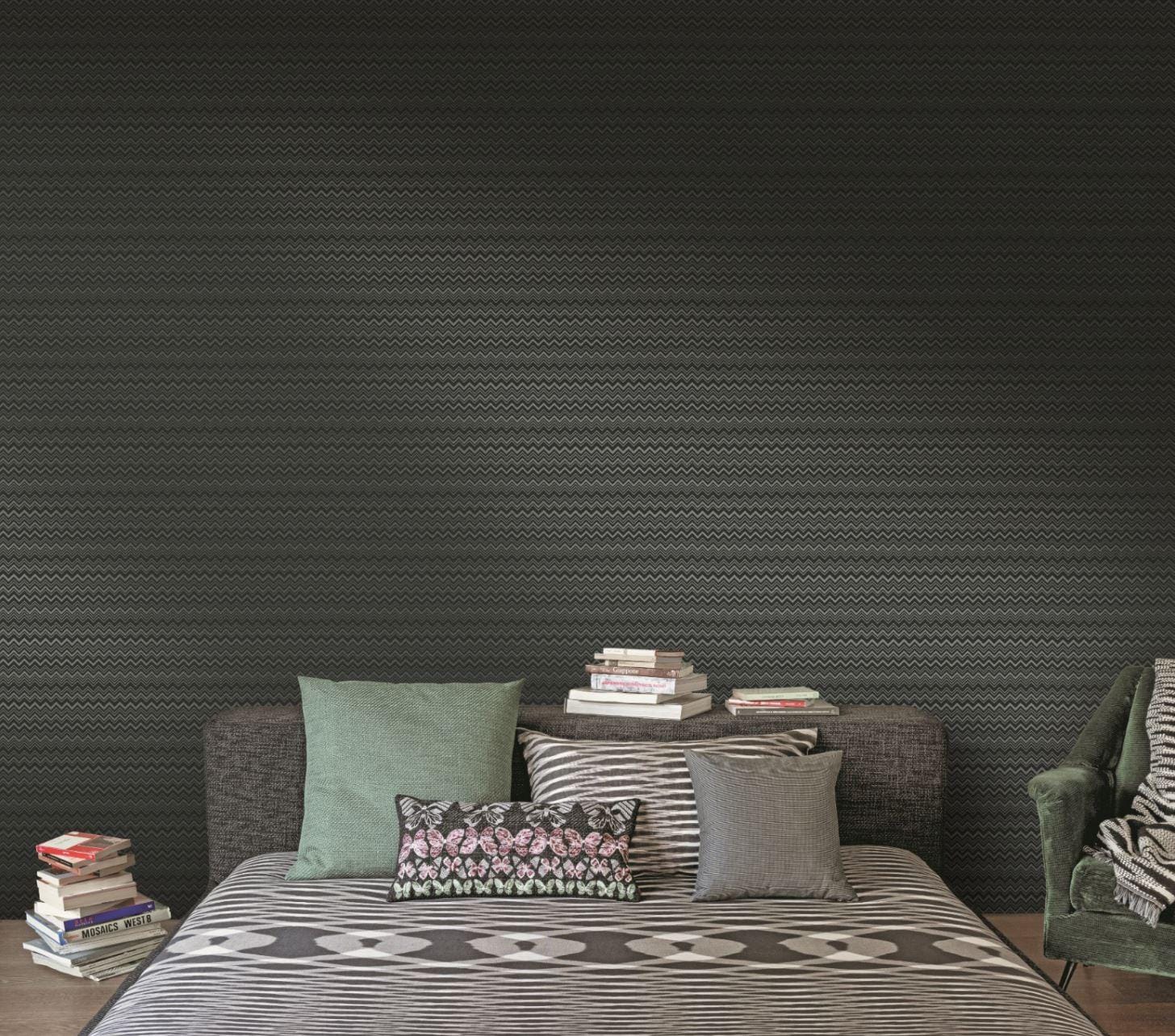 Missoni Home Zig Zag - tapetti, petroli - Image 2